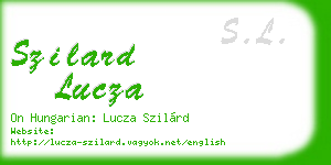 szilard lucza business card